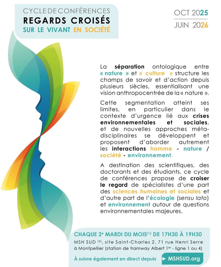 Conférence "Regards croisés sur le vivant en société" - Toulouse